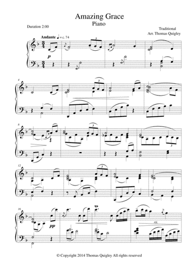 Amazing Grace (arr. Thomas Quigley)