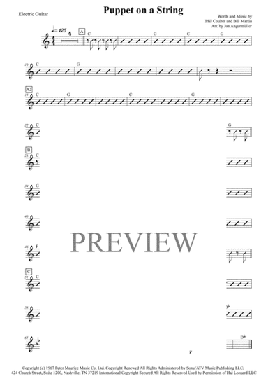 Puppet On A String (arr. Jan Angermüller)
