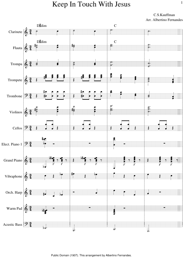 Keep In Touch With Jesus (arr. Albertino Fernandes)