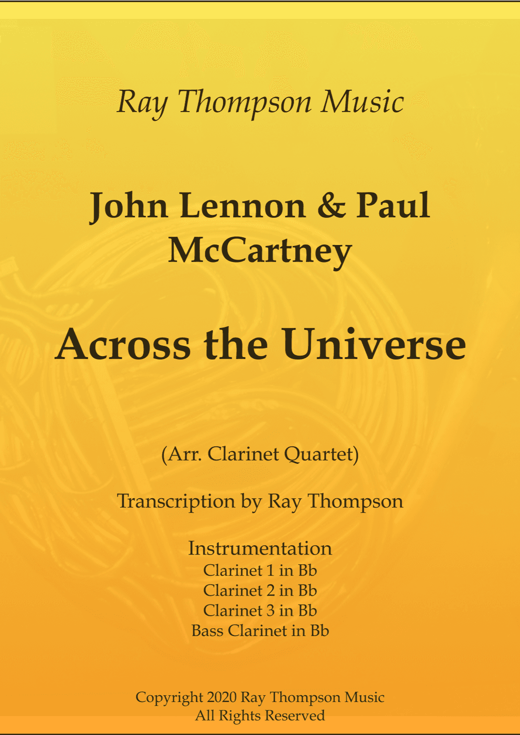 Across The Universe (arr. Ray  Thompson)