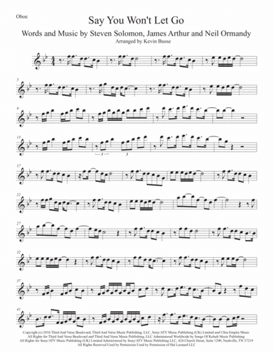 Say You Won't Let Go (arr. Kevin Busse)