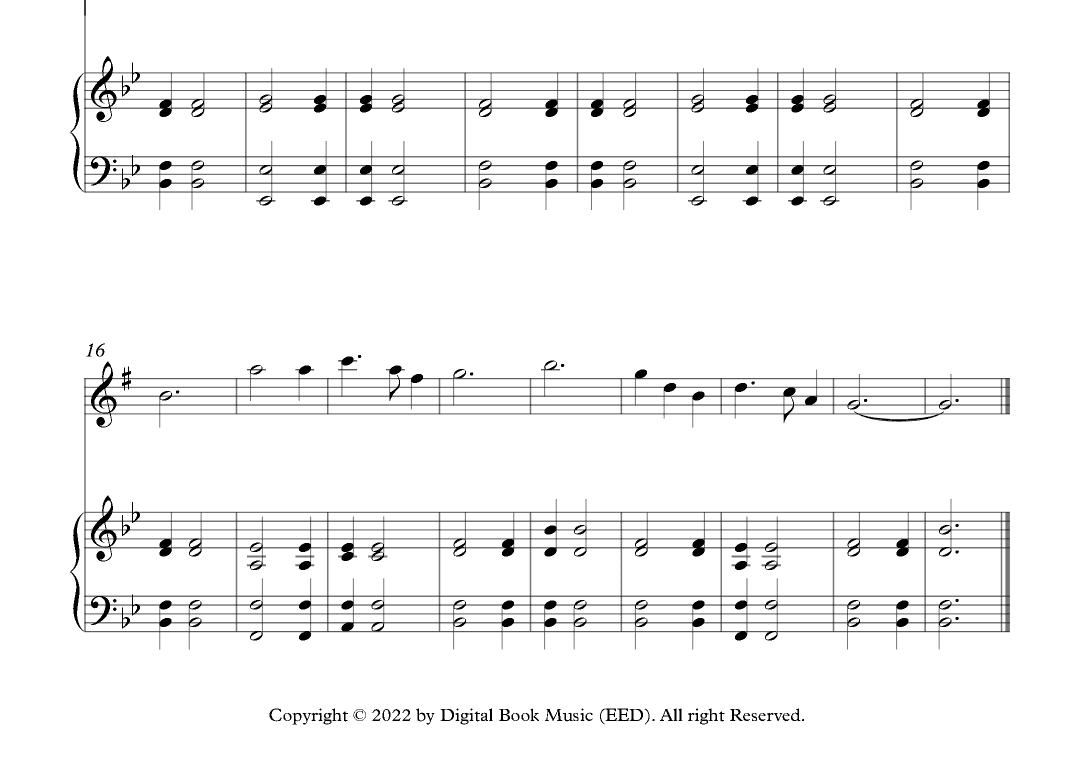 Silent Night - Franz Xaver Gruber (Alto Sax + Piano) (arr. Digital Book Music)