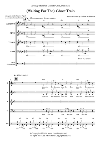 Waiting For The Ghost Train (arr. Andrea Figallo)