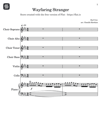 Wayfaring Stranger (arr. Chenille Hawkins)