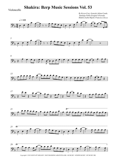 Shakira: Bzrp Music Sessions Vol. 53 (arr. Wesley S. SIlva)