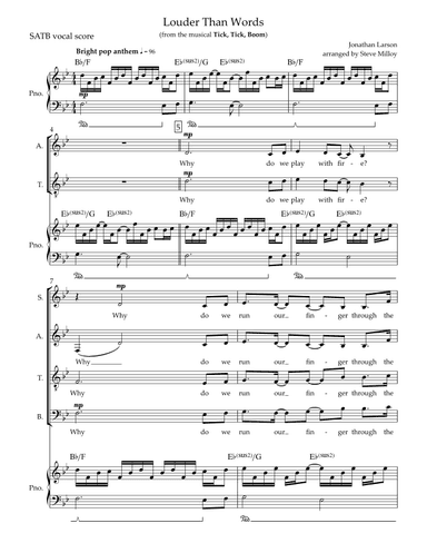 Louder Than Words (arr. Steve Milloy)