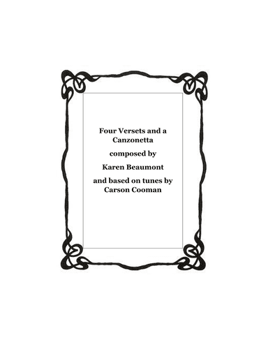 Four Versets and Canzonetta (easy pedal)