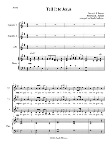 Tell It to Jesus (arr. Sandy McIntire)