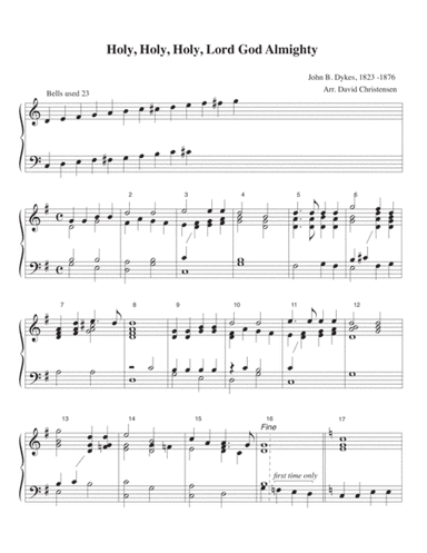 Holy, Holy, Holy, Lord God Almighty (arr. David Christensen)