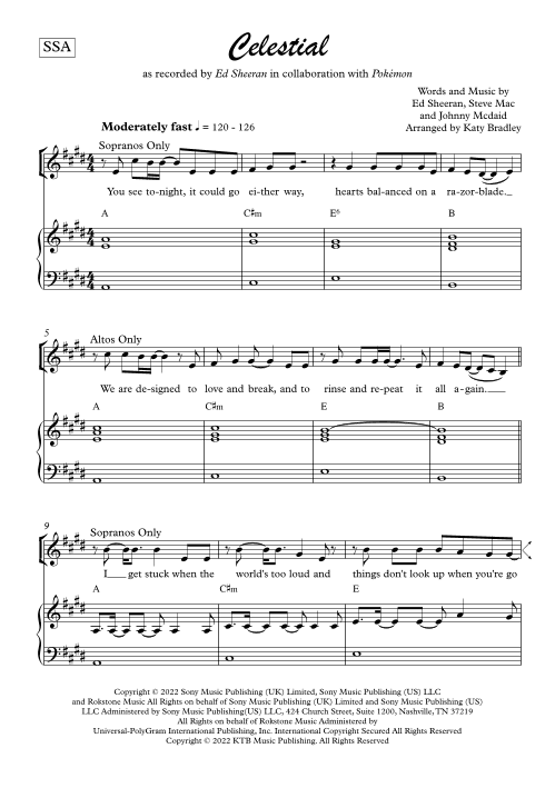 Celestial (arr. Katy Bradley)