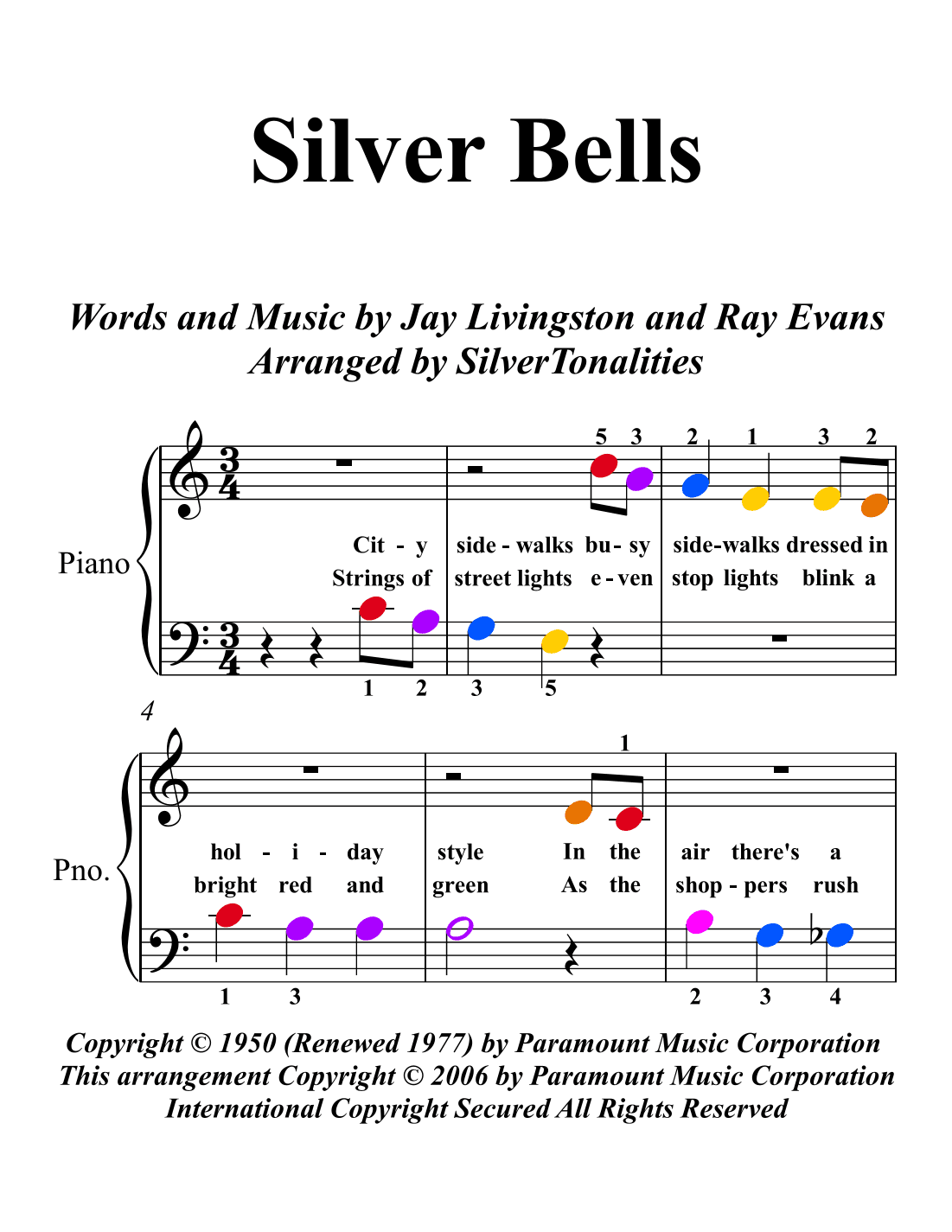 Silver Bells (arr. SilverTonalities)
