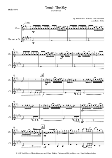 Touch The Sky (arr. Fabio Britto)