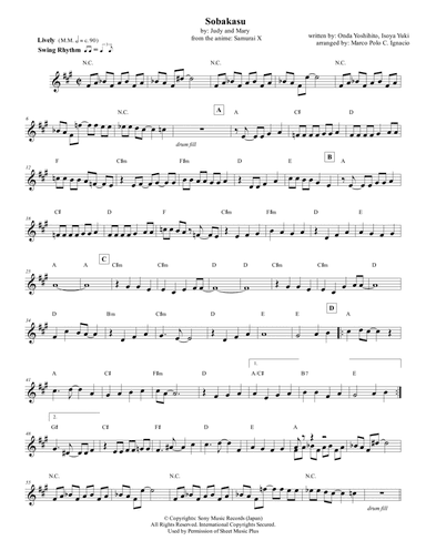 Sobakasu (arr. Marco Polo C. Ignacio)