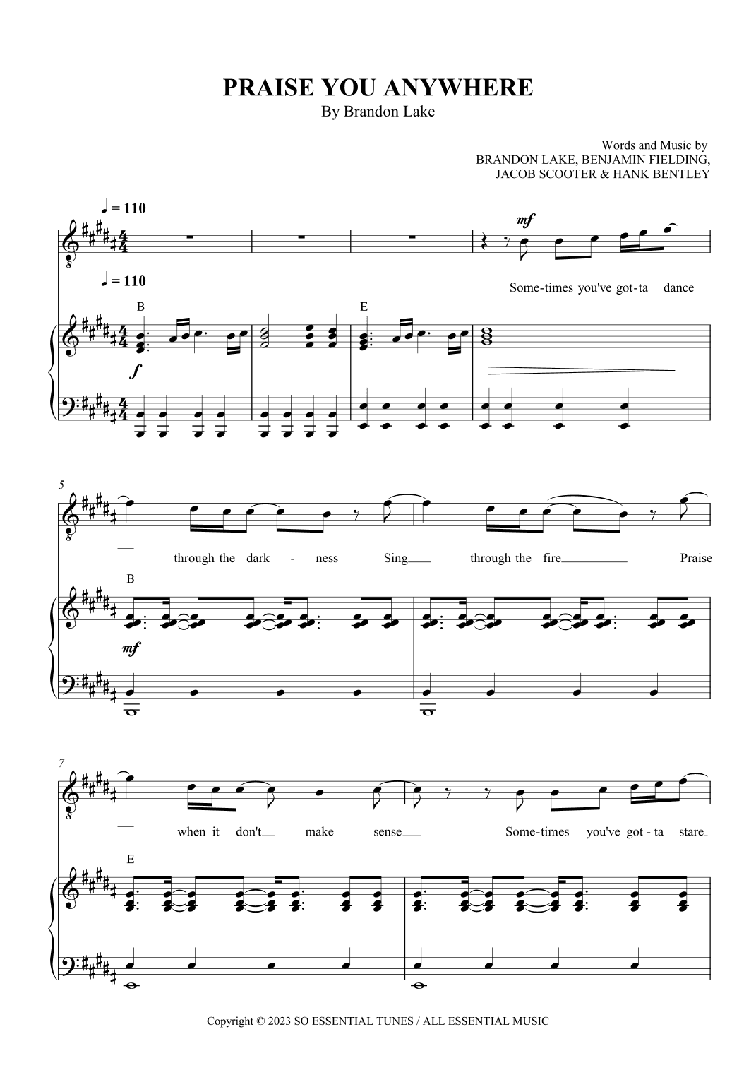 Praise You Anywhere (arr. SCMusic)