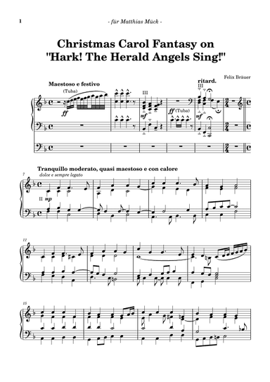 Christmas Carol Fantasy on "Hark! The Herald Angels Sing!"