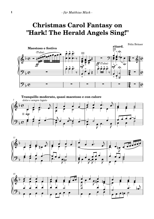 Christmas Carol Fantasy on "Hark! The Herald Angels Sing!"
