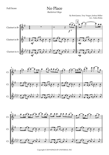No Place (arr. Fabio Britto)