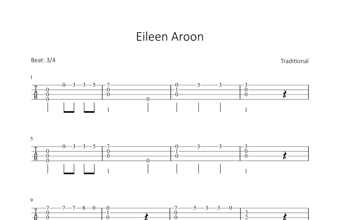Eileen Aroon (arr. Bettina Schipp)