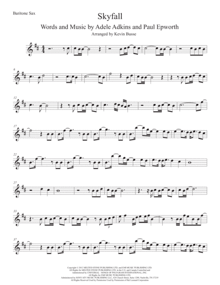 Skyfall (arr. Kevin Busse)