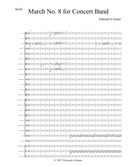 March No. 8 for Concert Band