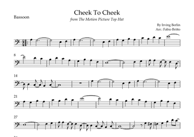 Cheek To Cheek (arr. Fabio Britto)