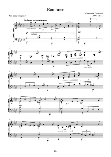 Romance (arr. Yury Chugunov)
