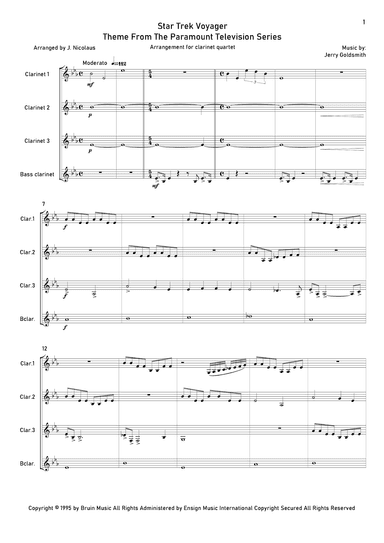 Star Trek - Voyager(r) (arr. John Nicolaus)