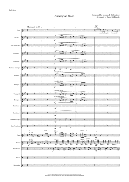 Norwegian Wood (this Bird Has Flown) (arr. Daryl McKenzie)