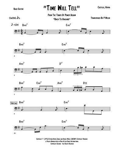 Time Will Tell (arr. Accubass)
