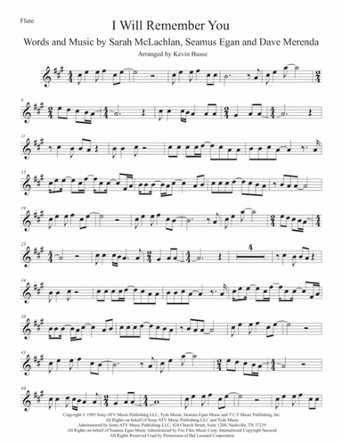 I Will Remember You (arr. Kevin Busse)
