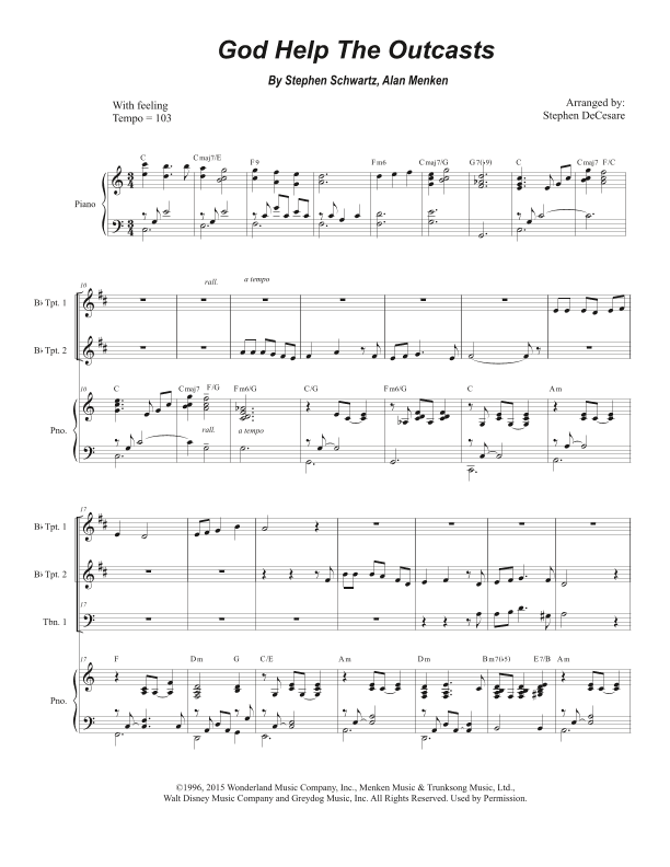 God Help The Outcasts (arr. Stephen DeCesare)