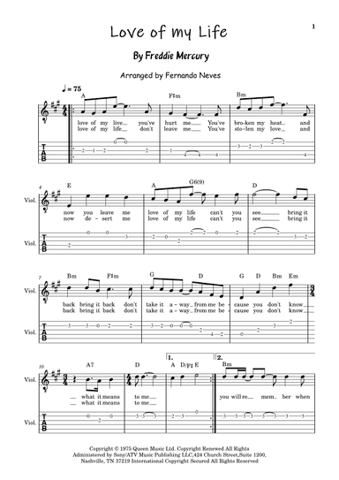 Love Of My Life (arr. Fernando Neves)
