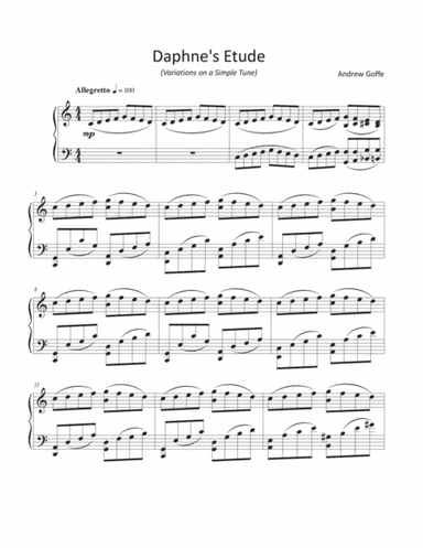 Lyric Etude No. 6 "Daphne's Etude"