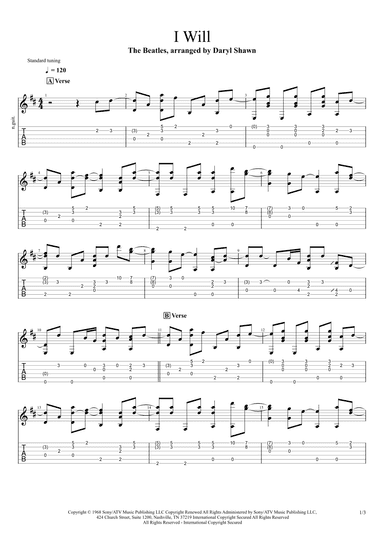 I Will (arr. Daryl Shawn)