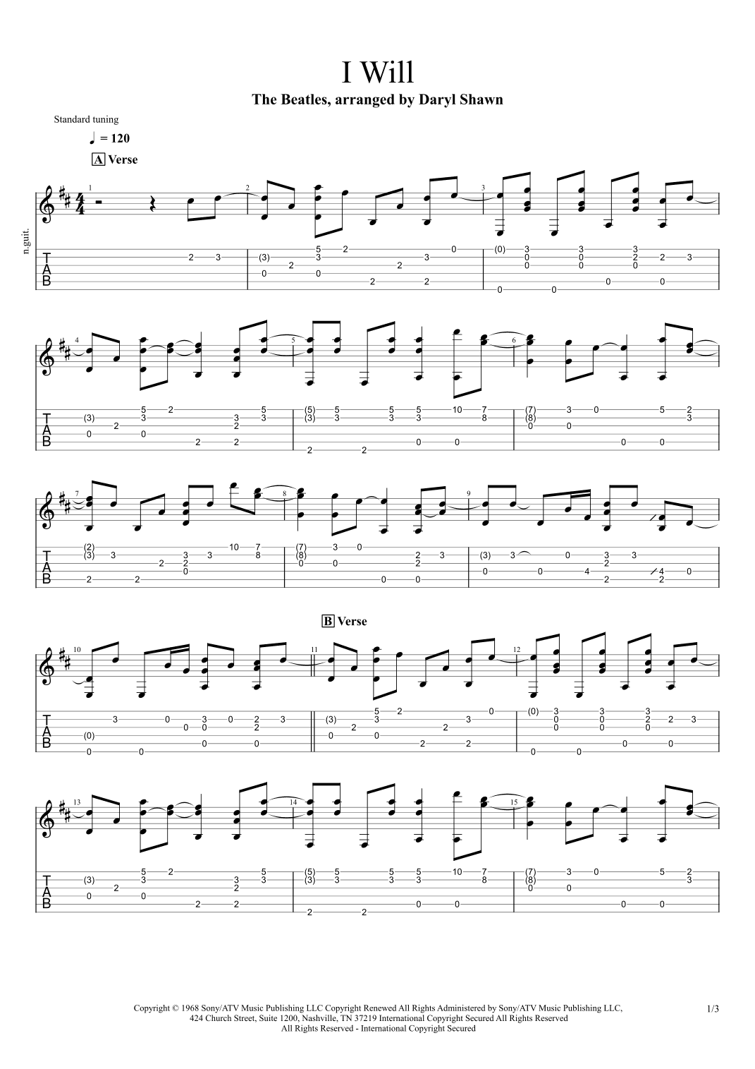 I Will (arr. Daryl Shawn)