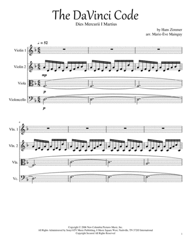 Dies Mercurii I Martius (arr. Marie-Ève Mainguy)