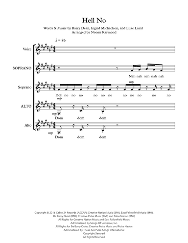 Hell No (arr. Naomi Raymond)