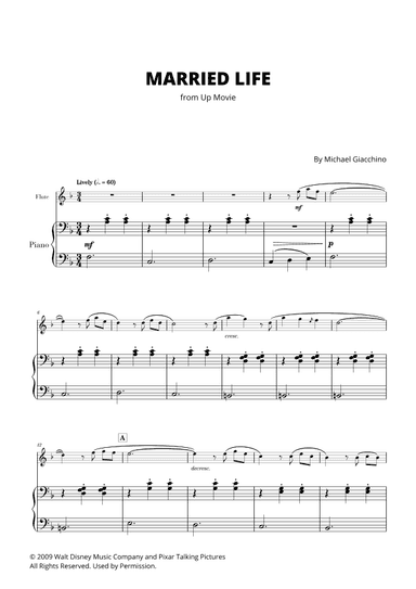 Married Life (arr. Cadenza Editions)