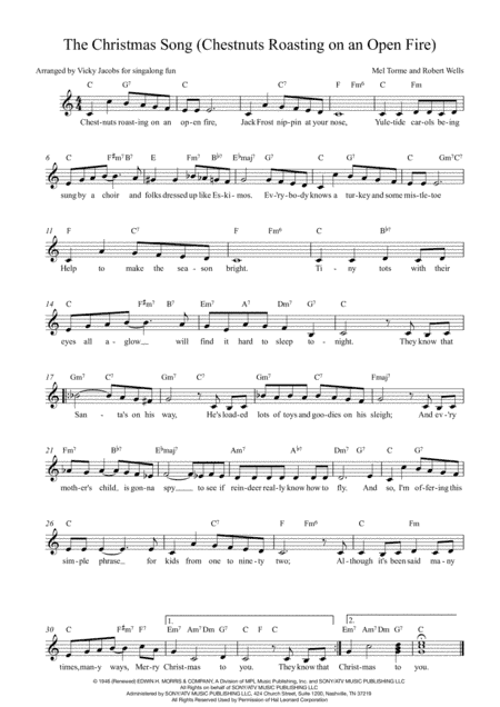 The Christmas Song (Chestnuts Roasting On An Open Fire) (arr. Vicky Jacobs)