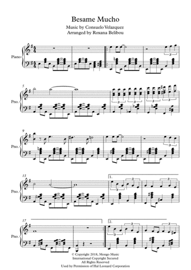 Bésame Mucho (arr. Roxana Belibou)