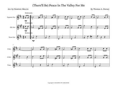 There'll Be Peace In The Valley For Me (tra.arr.) (arr. Dominic Meccia)