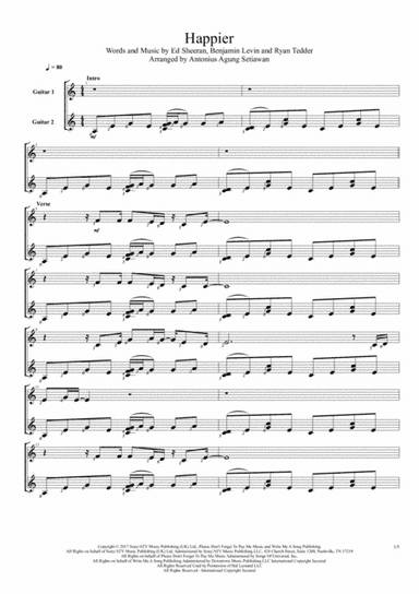 Happier (arr. Antonius Agung Setiawan)