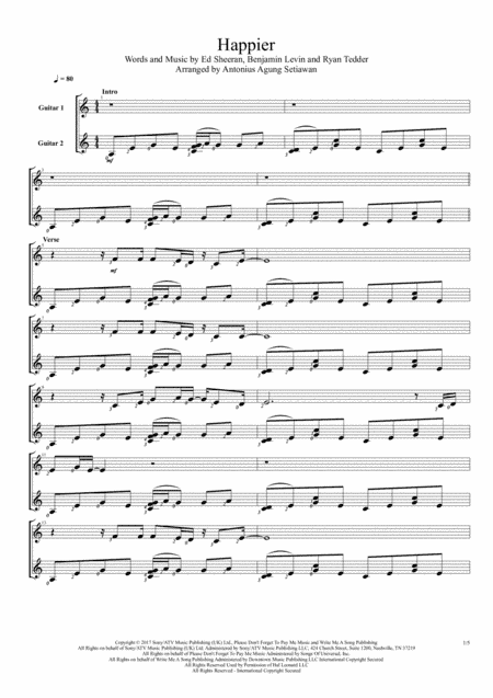 Happier (arr. Antonius Agung Setiawan)