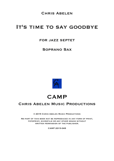 It's time to say goodbye - soprano saxophone