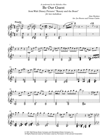 Be Our Guest (arr. Joe Buono, Tristan Clarke)