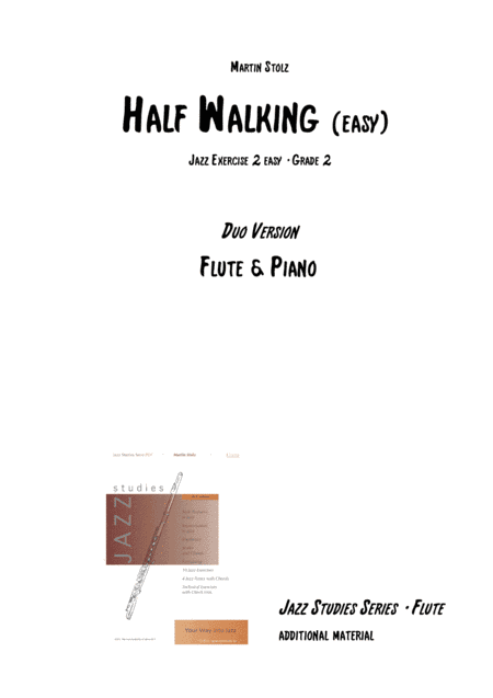 Half Walking - easy version arranged for flute and piano
