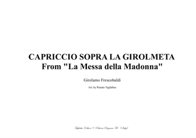 CAPRICCIO SOPRA LA GIROLMETA - Frescobaldi G. - From "Messa della Madonna" - For organ (arr. Renato Tagliabue)