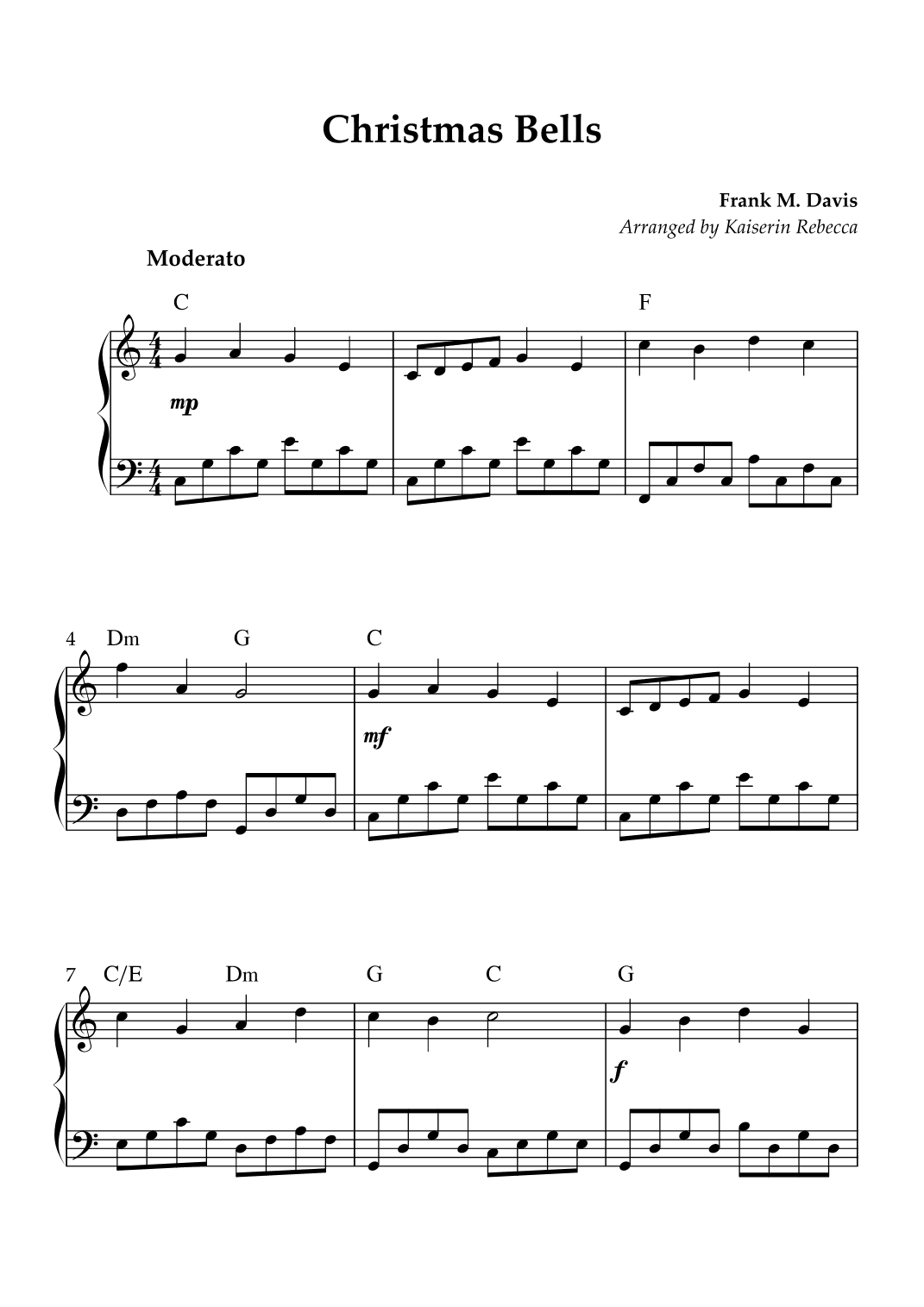 Christmas Bells (arr. Kaiserin Rebecca)