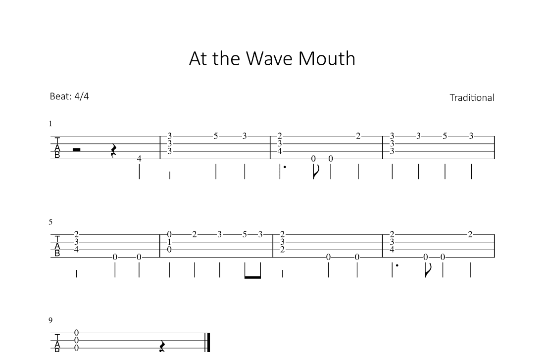 At the Wave Mouth (arr. Bettina Schipp)