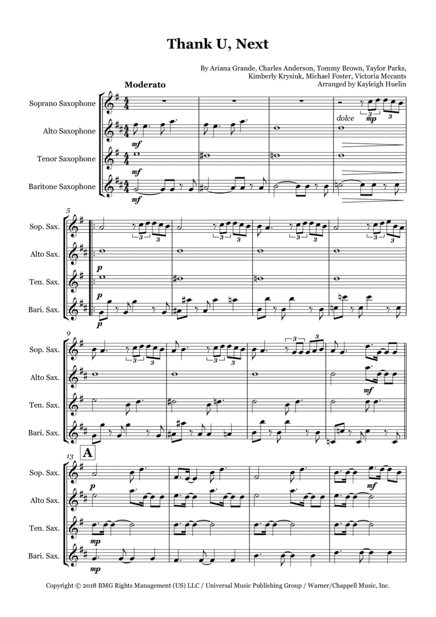 Thank U, Next (arr. Kayleigh Huelin)